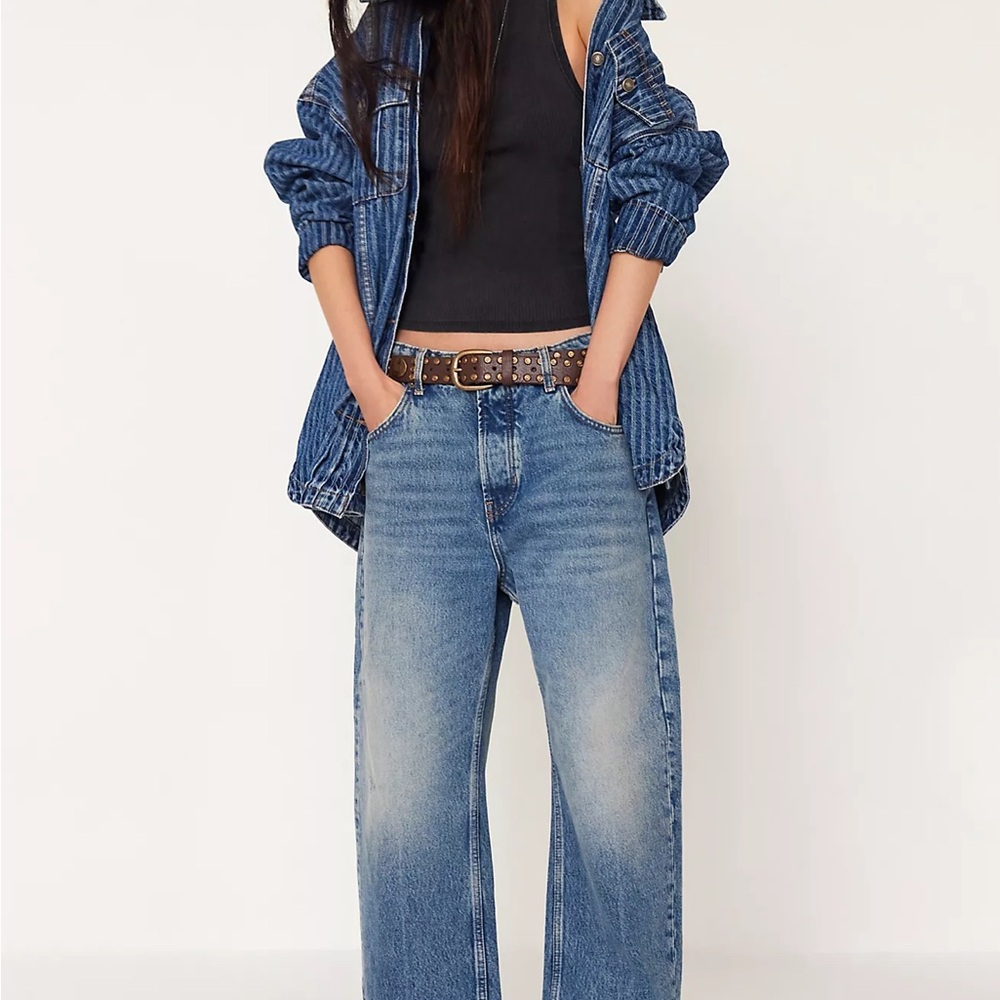 We The Free Blue Flare & Wide Leg Jeans